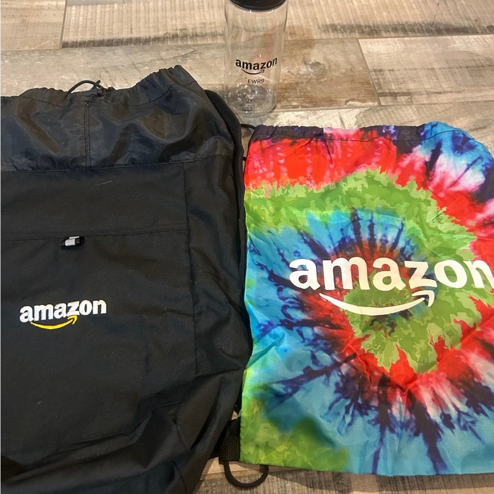 Amazon Backpack and Reusable Bottle Bundle